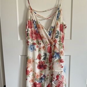 NanaMacs Asymmetrical Floral Dress